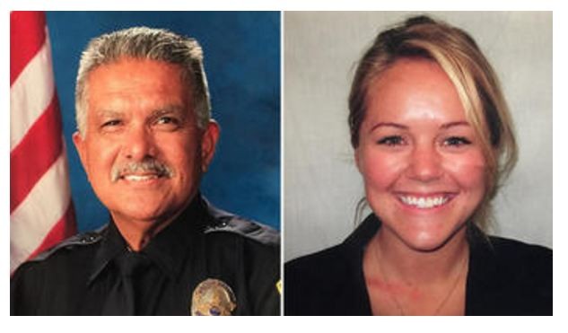 Officer Jose Vega and Officer Lesley Zerebny of the Palm Springs Police Department, both killed in the line of duty on Oct 9 while responding to a family disturbance.