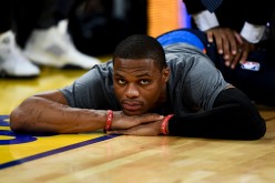 Russell Westbrook of Oklahoma City Thunder looks on during the warm up prior to the NBA Global Games Spain 2016.