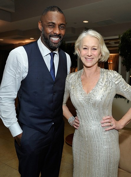  Idris Elba and Helen Mirren attend the Weinstein Company & Netflix's 2016 SAG after party hosted by Absolut Elyx at Sunset Tower on January 30, 2016 in West Hollywood, California. 