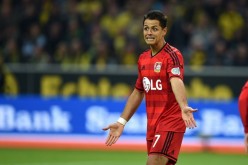 Bayer Leverkusen forward Javier Hernandez.