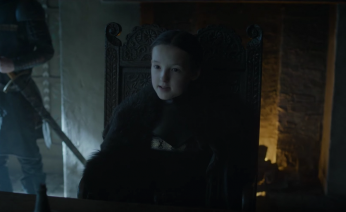 Bella Ramsey as Lyanna Mormont on Season 6 of "Game of Thrones."