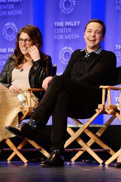 'The Big Bang Theory' stars Mayim Bialik and Jim Parsons attend The Paley Center For Media's 33rd Annual PALEYFEST Los Angeles ÔThe Big Bang Theory' at Dolby Theatre in Hollywood, California. 