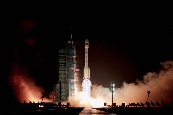 China launches its first space laboratory module, Tiangong-1.