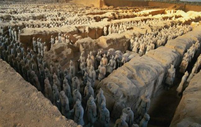 The fabled Terracotta Army.   