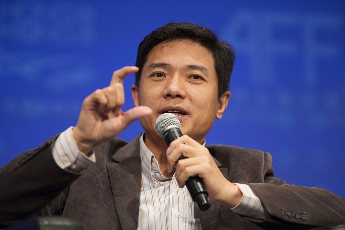 Robin Li, chairman and chief executive officer of Baidu Inc., speaks during the Asian Financial Forum in Hong Kong in 2014.