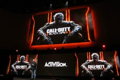 Treyarch's Game Designer Director, David Vonderhaar introduces 'Call of Duty Black Ops 2' during the Sony E3 press conference at the L.A. Memorial Sports Arena on June 15, 2015 in Los Angeles, California.