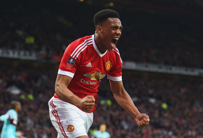 Manchester United winger Anthony Martial.