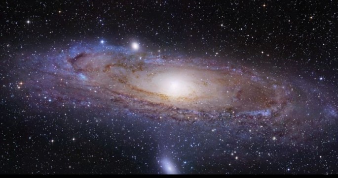 A miniscule slice of the observable Universe: the Andromeda Galaxy.     