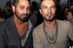 Publicist Avo Yermagyan (L) and Recording Artist Tarkan (R) attend Mercedes-Benz Fashion Week at Bryant Park on September 13, 2009 in New York City. 