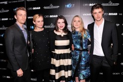 (L-R) Jake Abel, Diane Kruger, Stephenie Meyer, Saoirse Ronan and Max Irons attend The Cinema Society and Jaeger-LeCoultre Hosts A Screening Of 'The Host' at Tribeca Grand Hotel on March 27, 2013 in New York City.