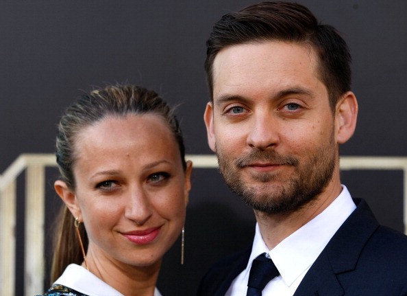 Jennifer Meyer Maguire and actor Tobey Maguire attend the 'The Great Gatsby' world premiere at Avery Fisher Hall at Lincoln Center for the Performing Arts on May 1, 2013 in New York City.