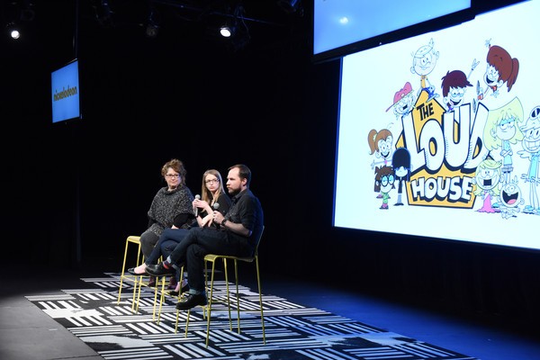 (L-R) .Producer Karen Malach, writer Karla Sakas Shropshire and executive producer Chris Savino speak during "The Loud House" event presented by Nickelodeon during Day Two of aTVfest 2016 presented by SCAD on February 5, 2016 in Atlanta, Georgia.