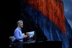 Apple Craig Federighi, Apple senior vice president of Software Engineering, speaks about OS 10, El Capitan, during Apple WWDC on June 8, 2015 in San Francisco, California.