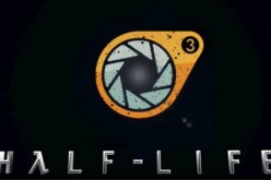 A projected Half LIfe 3 logo.