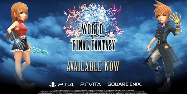 Square Enix reveals the two main protagonists of "World of Final Fantasy," Reynn and Lann.