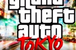'GTA 6' Grand Thef Auto: Tokyo a logo projected online.