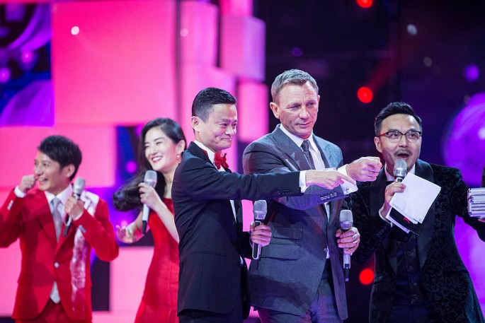 Alibaba founder and chairman Jack Ma and actor Daniel Craig attend the gala of Tmall shopping festival in Beijing last year.