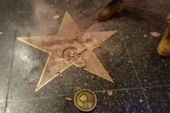 Trump's star vandalized.