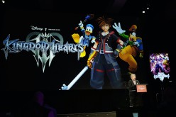 Game producer Shinji Hashimoto introduces 'Kingdom Hearts 3' during the Square Enix press conference at the JW Marriott on June 16, 2015 in Los Angeles, California. 