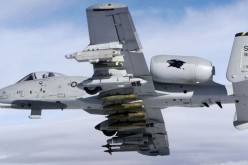 A-10 overloaded with weapons.     