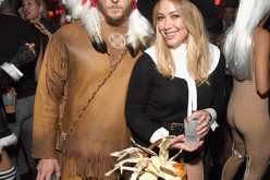 Hilary Duff (R) and Jason Walsh attend the Casamigos Halloween Party at a private residence on October 28, 2016 in Beverly Hills, California.