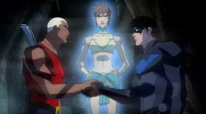 Young Justice - The Final Mission scene.