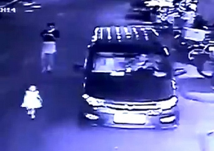 Chinese Girl Hit by Car