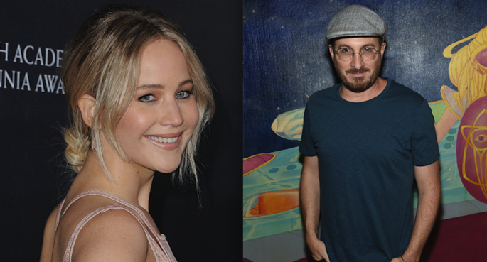 Jennifer Lawrence at the 2016 AMD British Academy Britannia Awards and Darren Aronofsky at the 45th Anniversary of Electric Lady Studios.