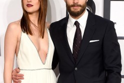 Dakota Johnson and Jamie Dornan attend the UK Premiere of 'Fifty Shades Of Grey' at Odeon Leicester Square on February 12, 2015 in London, England. 