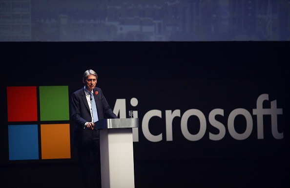 Philip Hammond, U.K. chancellor of the exchequer, delivers a speech during the Microsoft Corp. Future Decoded Conference at the ExCel London conference center in London, U.K., on Tuesday, Nov. 1, 2016.