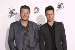 Blake Shelton and Adam Levine attend NBC's 'The Voice' Season 7 Red Carpet Event at Universal CityWalk on November 24, 2014 in Universal City, California.   