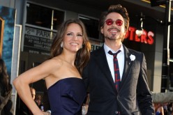 Executive producer Susan Downey and actor Robert Downey Jr. arrive at the world premiere of Paramount Pictures and Marvel Entertainment's 'Iron Man 2' held at El Capitan Theatre on April 26, 2010 in Hollywood, California.