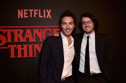  Executive producers Shawn Levy and Dan Cohen attend the Premiere of Netflix's 'Stranger Things' at Mack Sennett Studios on July 11, 2016 in Los Angeles, California.