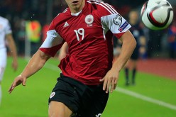Albania striker Bekim Balaj.