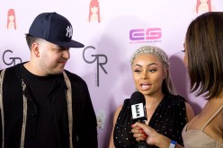 Rob Kardashian and Blac Chyna arrive at her Blac Chyna Birthday Celebration And Unveiling Of Her 'Chymoji' Emoji Collection at the Hard Rock Cafe on May 10, 2016 in Hollywood, California.