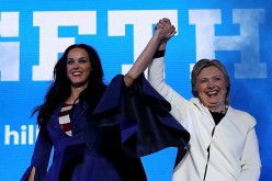 Hillary Clinton Campaigns with Katy Perry in crucial States ahead of the Presidential election