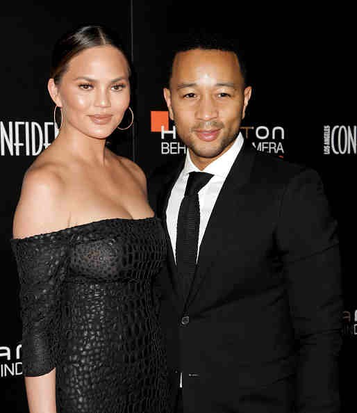 John Legend and wife Chrissy Teigen attend the 9th Hamilton Behind The Camera Awards at Exchange LA. 