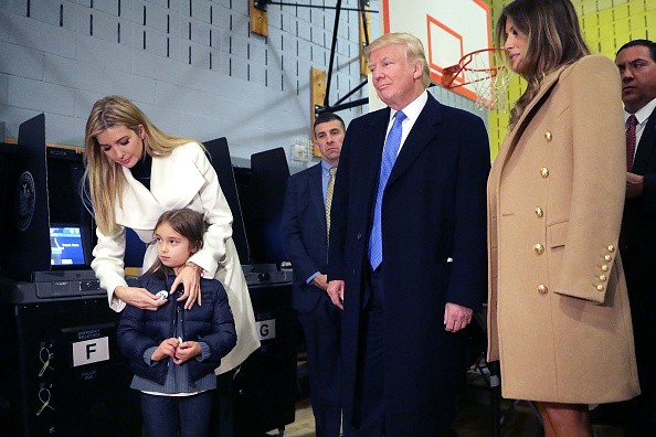 GOP Nominee Donald Trump Casts His Vote In The 2016 Presidential Election