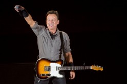 Bruce Springsteen performs on stage during a concert in the Rock in Rio Festival on September 21, 2013 in Rio de Janeiro, Brazil.   