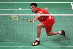 Dan Lin of China competes against Viktor Axelson of Denmark during the Men's Singles Badminton Bronze Medal match on Day 15 of the Rio 2016 Olympic Games at Riocentro - Pavilion 4 on August 20, 2016 in Rio de Janeiro, Brazil