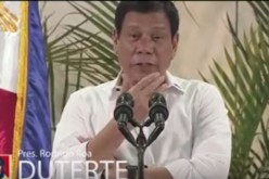 President Duterte speaks to the media and his people. 