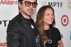 Actor Robert Downey Jr. (L) and producer Susan Downey attend the MPTF 95th anniversary celebration with 'Hollywood's Night Under The Stars' at MPTF Wasserman Campus on Oct. 1, 2016 in Los Angeles, California.