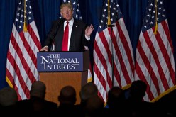 Donald Trump speaks about the U.S. foreign policy in April at the Mayflower Hotel in Washington, D.C.