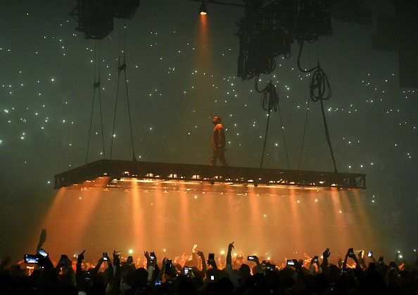 Rapper Kanye West performs at the Forum on October 25, 2016 in Inglewood, California.