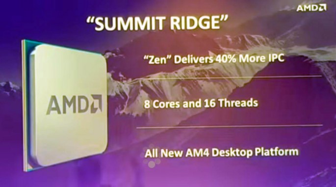 The AMD "Summit Ridge" Desktop Processor Revealed.