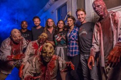 'The Walking Dead' stars Lauren Cohan, Alanna Masterson, Seth Gilliam, Ross Marquand and Jordan Woods-Robinson join Greg Nicotero at Universal Orlando's Halloween Horror Nights.