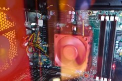 AMD's new Zen processor is running inside a demo machine.