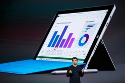 Microsoft Corporate Vice President Panos Panay introduces a new tablet titled the Microsoft Surface Pro 4 at a media event for new Microsoft products on October 6, 2015 in New York City.