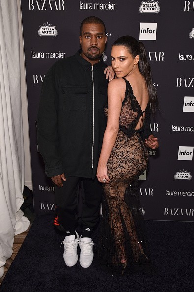 Kanye West and Kim Kardashian West attend Harper's Bazaar's celebration of 'ICONS By Carine Roitfeld' presented by Infor, Laura Mercier, and Stella Artois at The Plaza Hotel on September 9, 2016 in New York City. 