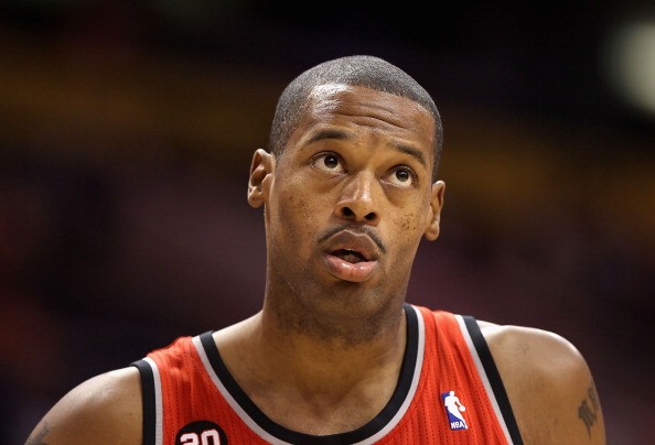Marcus Camby looks on during the NBA game between the Blazers and Suns at US Airways Center on December 10, 2010.